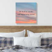 Toile Coucher de soleil magnifique (Insitu(Chambre))