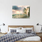 Toile Coucher de soleil mystique sur la plage Ocean Clif (Insitu(Chambre))