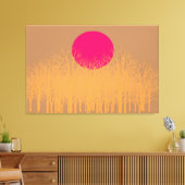 Toile Coucher de soleil orange (Insitu(Salon))