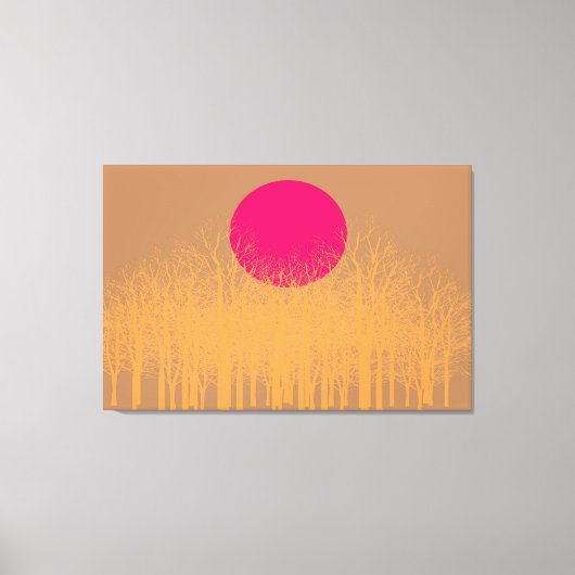 Toile Coucher de soleil orange (Recto)