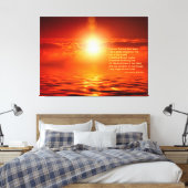 Toile Coucher de soleil Orange Golden Sky Mer d'inspirat (Insitu(Chambre))