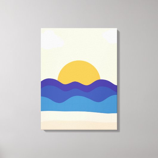 Toile Coucher de soleil paisible (Recto)