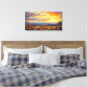 Toile Coucher de soleil paisible dans le Plateau d'autom (Insitu(Chambre))