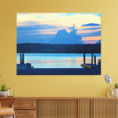 Toile Coucher de soleil paisible sur le front de mer (Insitu(Salon))