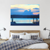 Toile Coucher de soleil paisible sur le front de mer (Insitu(Chambre))