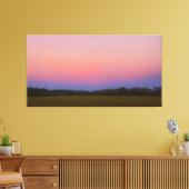 Toile Coucher de soleil paisible sur prairie (Insitu(Salon))