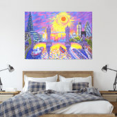 Toile Coucher De Soleil : Piscine De Londres 2013 (Insitu(Chambre))