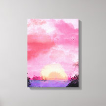 Coucher de soleil radieux