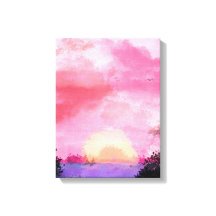 Coucher de soleil radieux