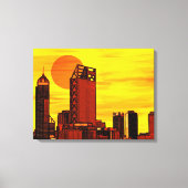 Toile Coucher de soleil rouge (Recto)