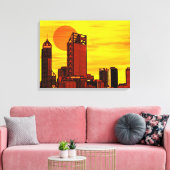 Toile Coucher de soleil rouge (Insitu(Salon))
