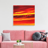 Toile Coucher de soleil rouge (Insitu(Salon))