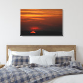 Toile Coucher de soleil rouge sur le Midwest (Insitu(Chambre))
