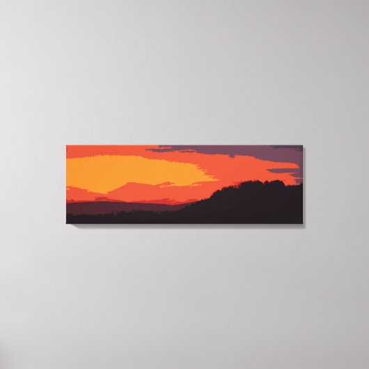 Toile Coucher de soleil simplifié (Recto)
