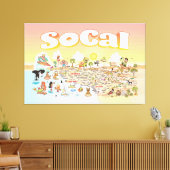 Toile Coucher de soleil SoCal (Insitu(Salon))