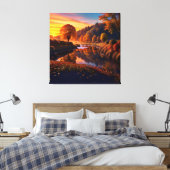 Toile Coucher de soleil Splendor d'automne Vue Paysage 4 (Insitu(Chambre))
