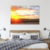 Toile Coucher de soleil sur champs ouverts (Insitu(Chambre))