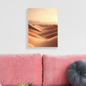 Toile Coucher de soleil sur des dunes sans fin (Insitu(Salon))