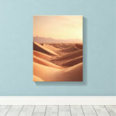 Toile Coucher de soleil sur des dunes sans fin (Insitu (Plancher de Bois))