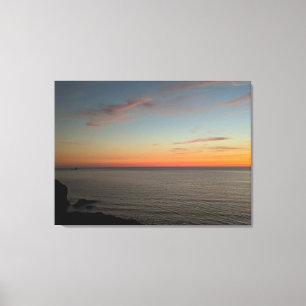 Toile Coucher de soleil sur Droskyn Point Perranporth