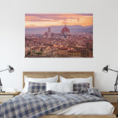 Toile Coucher de soleil sur Florence, Italie (Insitu(Chambre))