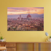 Toile Coucher de soleil sur Florence, Italie (Insitu(Salon))