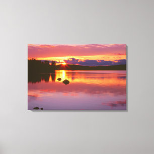 Toile Coucher de soleil sur la baie Alexander