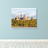 Toile Coucher de soleil sur la Colline du Parlement - Ot (Insitu (Plancher de Bois))