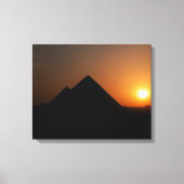 Toile Coucher de soleil sur la grande pyramide - Impress (Recto)