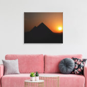 Toile Coucher de soleil sur la grande pyramide - Impress (Insitu(Salon))