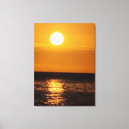 Toile Coucher de soleil sur la mer (Recto)