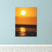 Toile Coucher de soleil sur la mer (Insitu (Plancher de Bois))