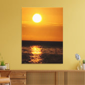 Toile Coucher de soleil sur la mer (Insitu(Salon))