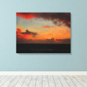 TOILE COUCHER DE SOLEIL SUR LA MER (Insitu (Plancher de Bois))