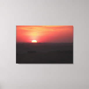 Toile Coucher de soleil sur la Palouse