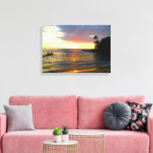 Toile Coucher de soleil sur la plage (Insitu(Salon))