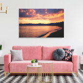 Toile Coucher de soleil sur la plage (Insitu(Salon))