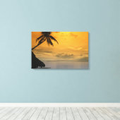 Toile Coucher de soleil sur la plage (Insitu (Plancher de Bois))
