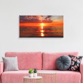 Toile Coucher de soleil sur la plage (Insitu(Salon))