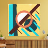 Toile Coucher de soleil sur la plage - Abstrait (Insitu(Salon))