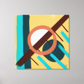 Toile Coucher de soleil sur la plage - Abstrait (Recto)