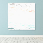 Toile coucher de soleil sur la plage brosse pastel (Insitu (Plancher de Bois))