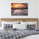 Toile Coucher de soleil sur la plage, Californie (Insitu(Chambre))