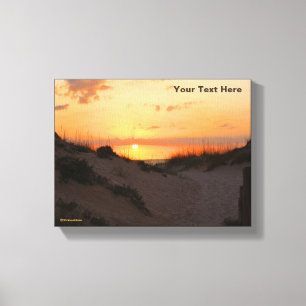 Toile Coucher de soleil sur la plage de Floride