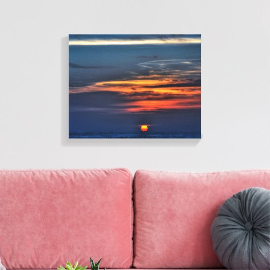 Toile Coucher de soleil sur la plage de St Petersburg, F (Insitu(Salon))