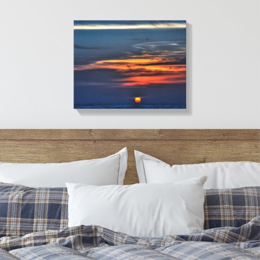 Toile Coucher de soleil sur la plage de St Petersburg, F (Insitu(Chambre))