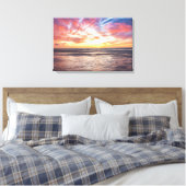 Toile Coucher de soleil sur la plage et la mer (Insitu(Chambre))