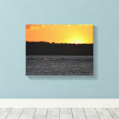 Toile Coucher de soleil sur la rivière (Insitu (Plancher de Bois))