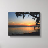 Toile Coucher de soleil sur la rivière (Recto)