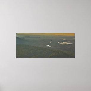 Toile Coucher de soleil sur la vallée du Petit Jean, Ark